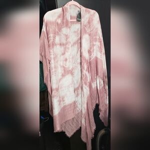 Torrid Pink Tye Dye Ruana Nwt